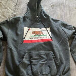 Gildan Gray California Republic Hoodie